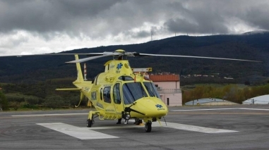 Helic&oacute;ptero do INEM estacionado em Beja ou em Loul&eacute; de Julho a Setembro