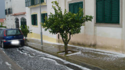 Chuva de granizo atinge Aljustrel