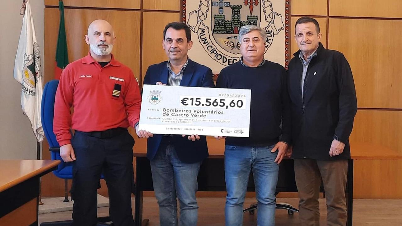 Festival Sabores do Borrego valeu 15.565,60 euros aos Bombeiros de Castro Verde
